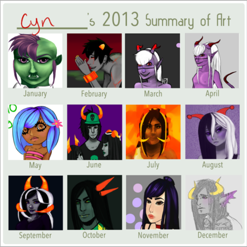 2013  Year in Review (my art)