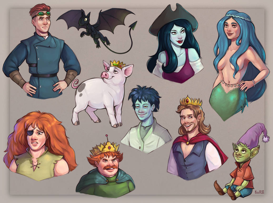 Disenchanted Deviantart Disenchantment characters by birdoffnorth on DeviantArt