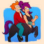 Fry and Leela