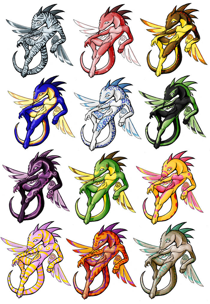 angel lizards by LizardbethArt on DeviantArt