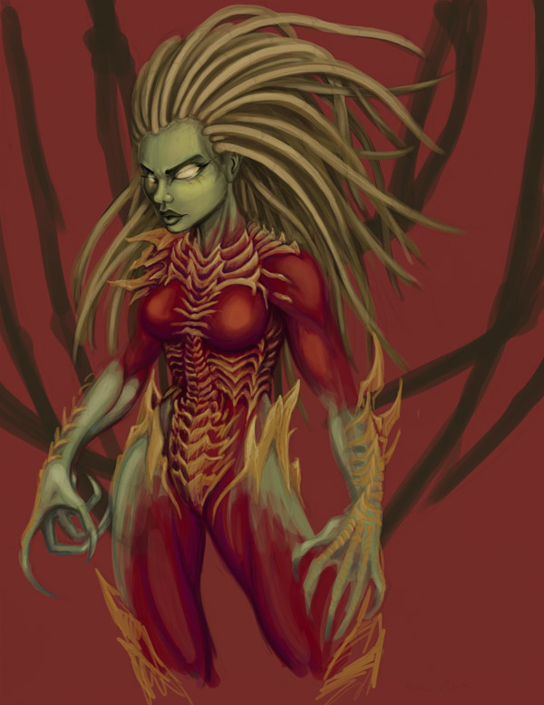 Kerrigan WIP: Rough colors