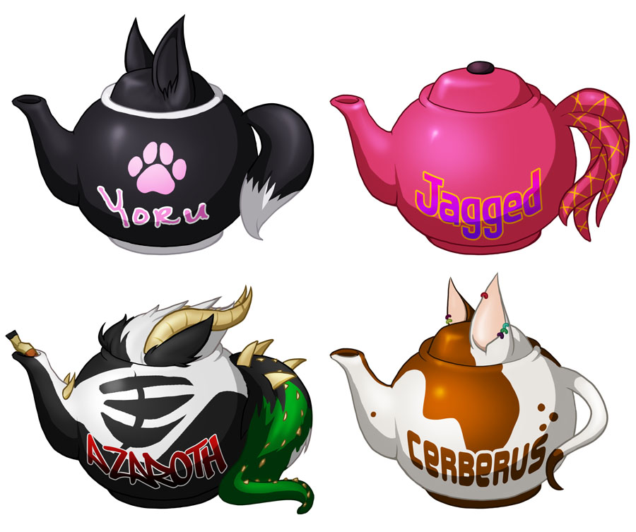 Teapot Badges - Set 2