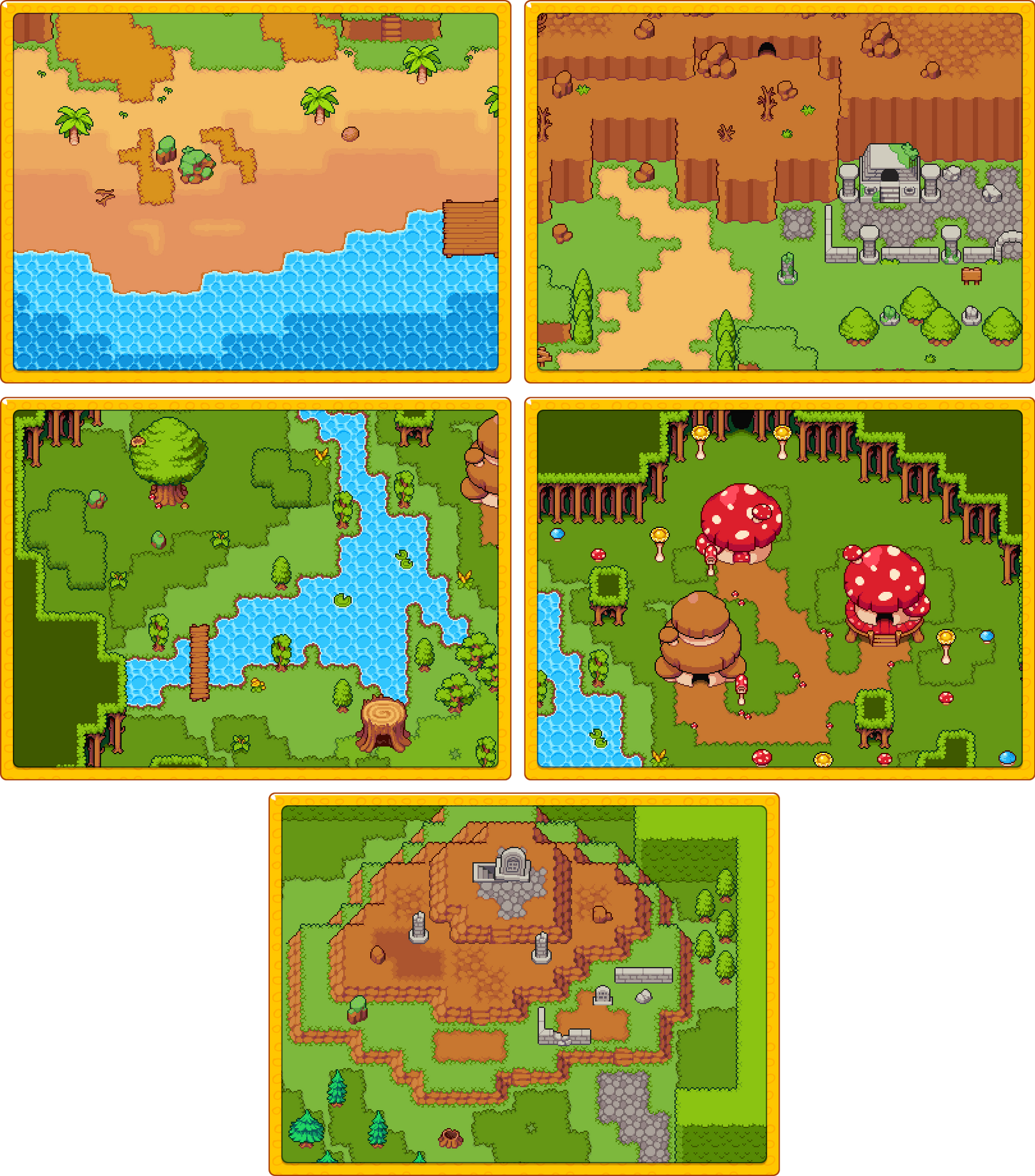 RPG Grasslands Tileset Pack by 7Soul1