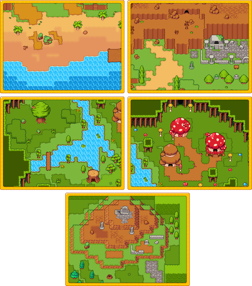 RPG Grasslands Tileset Pack by 7Soul1