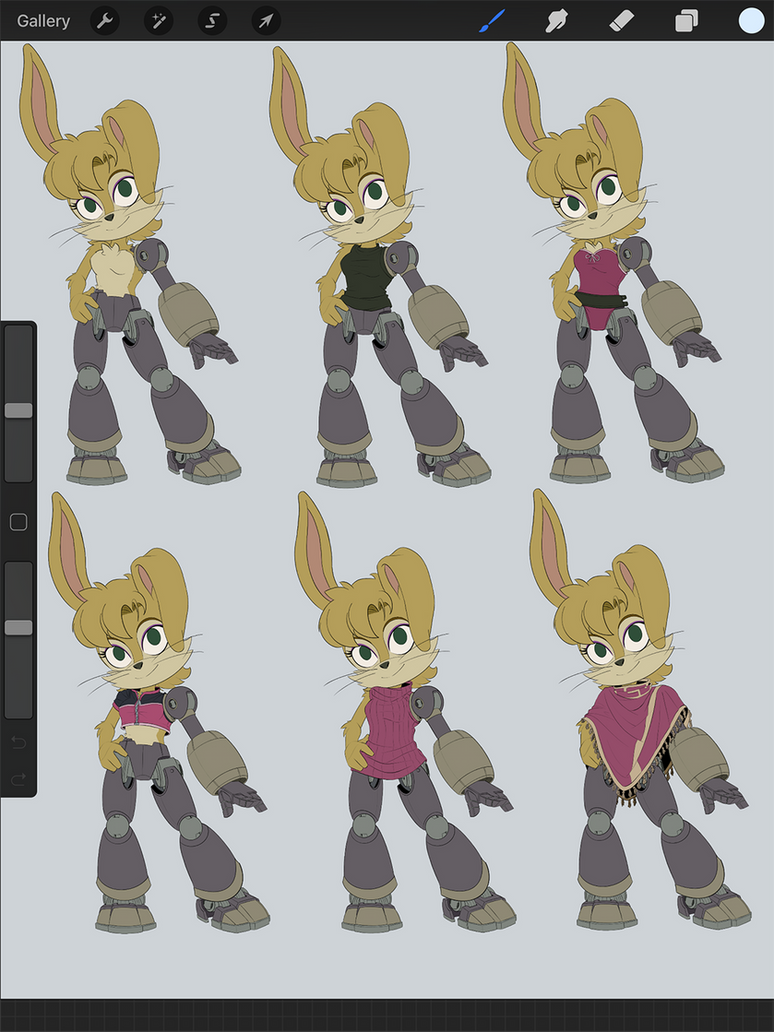 Bunnie Rabbot: Outfit Concepts by KnotholeTeam on DeviantArt