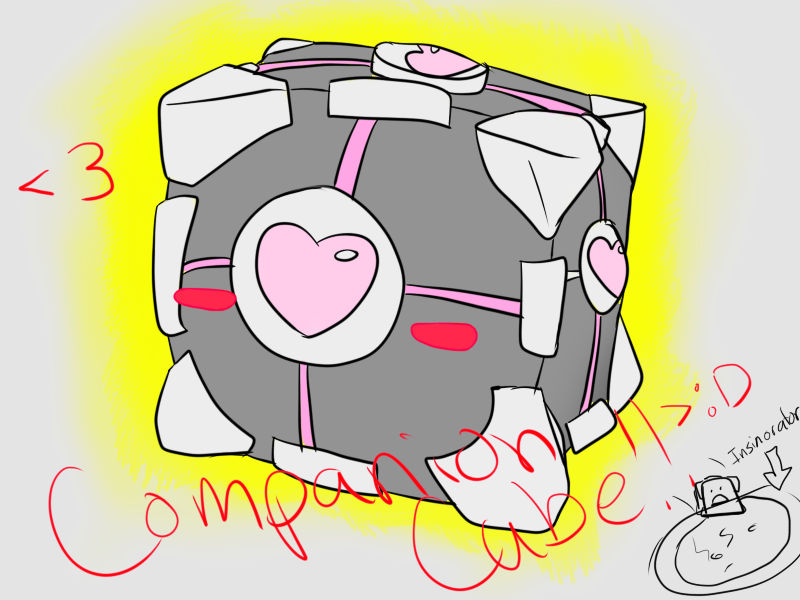 Chibi Companion Cube by Swiftspill on DeviantArt Chibi Companion Cube by Swiftspill on DeviantArt