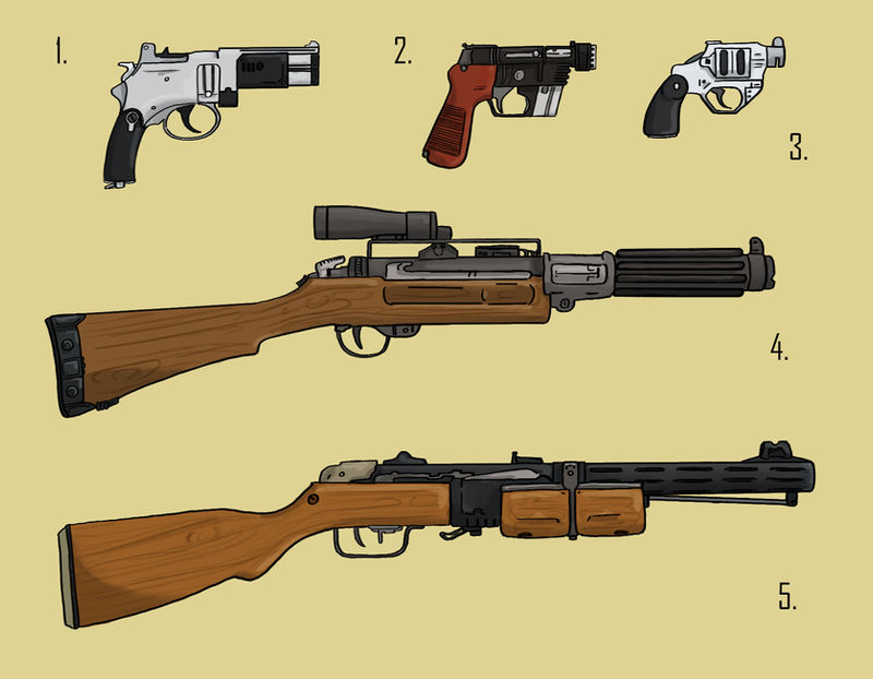 Blaster Concepts #2 by Piketmin on DeviantArt