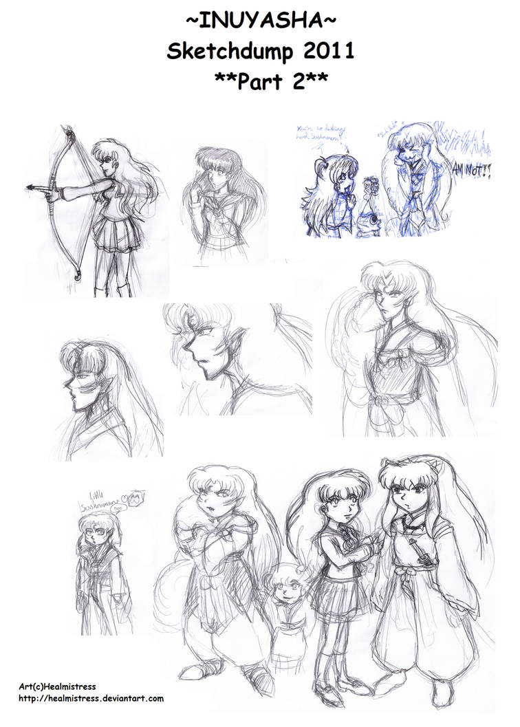 Inuyasha Sketchdump, Part 2 by Healmistress on DeviantArt