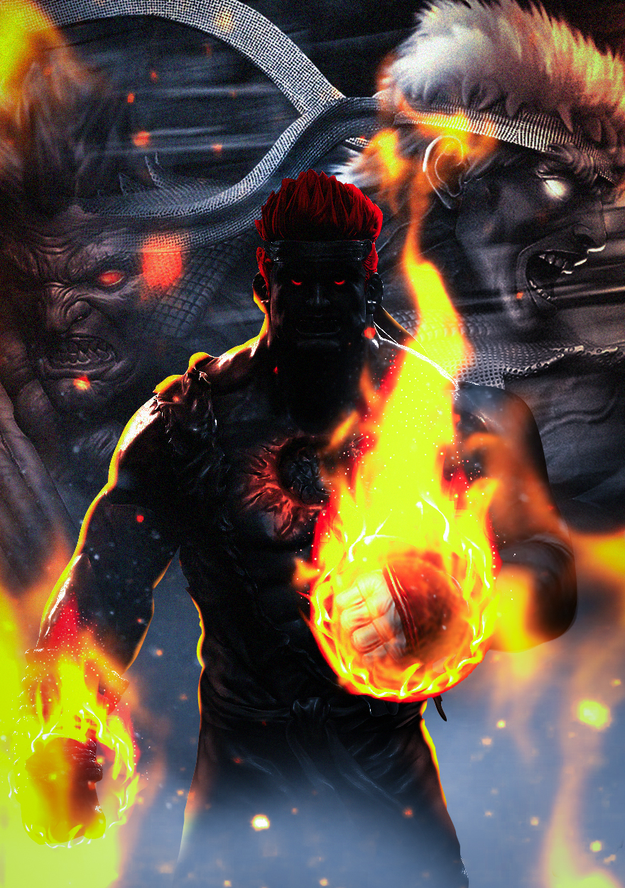 Evil Ryu by WANDAMBATHA on DeviantArt