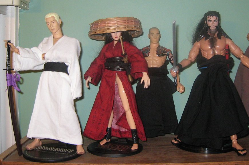 Samurai Shelf of 'Bad Guys'