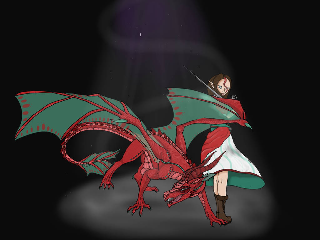 Light in the Dark. - Dragon Queen Fan Art by PonyRushy1098
