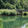 bridge over calm river