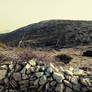 stones and hills in island Pag