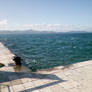 Adriatic sea in Zadar city,Croatia