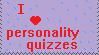 Personality quizzes stamp