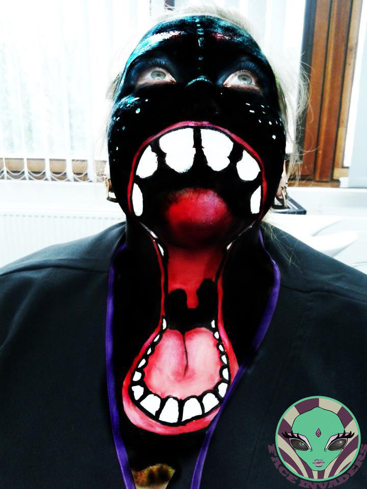 Face Invaders 4 Mouth face paint by Face-Invaders on DeviantArt