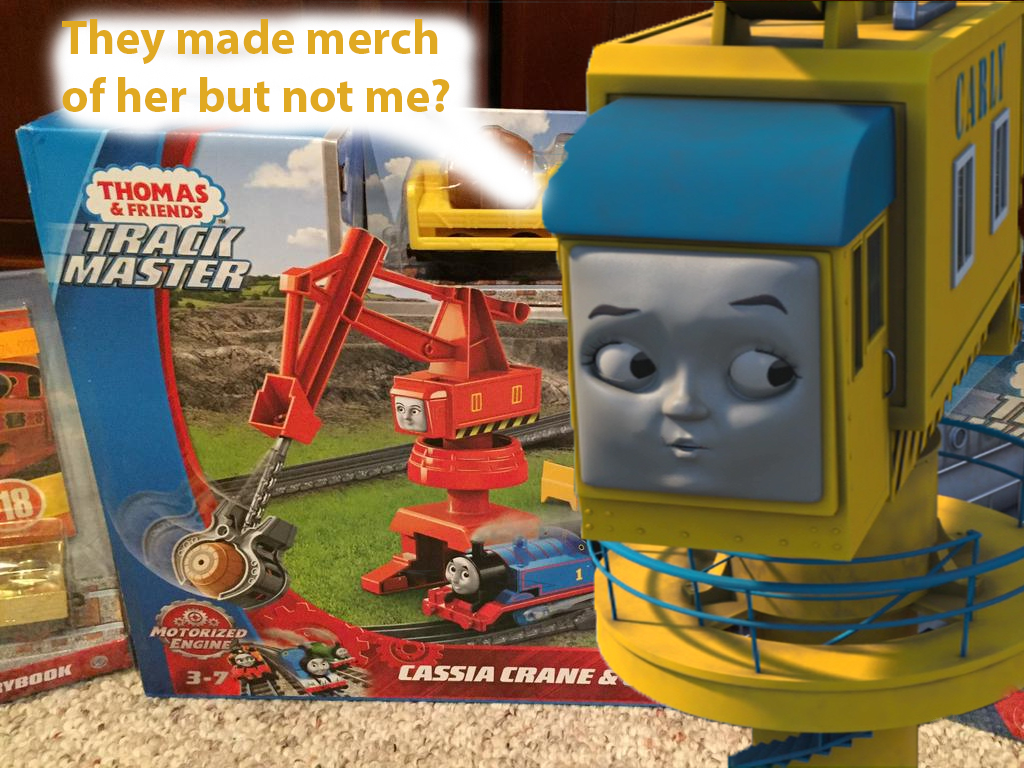 Carly's reaction to Cassia Crane and Cargo Set