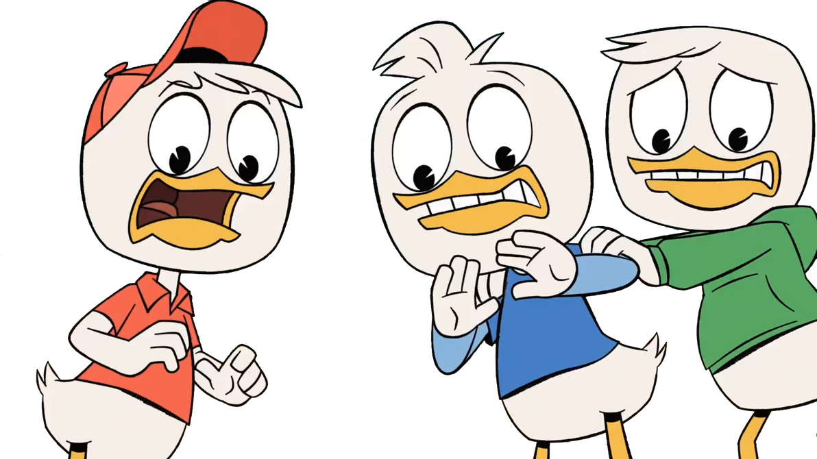 Huey Dewey And Louie Scared Transparent By Camjpdx On Deviantart