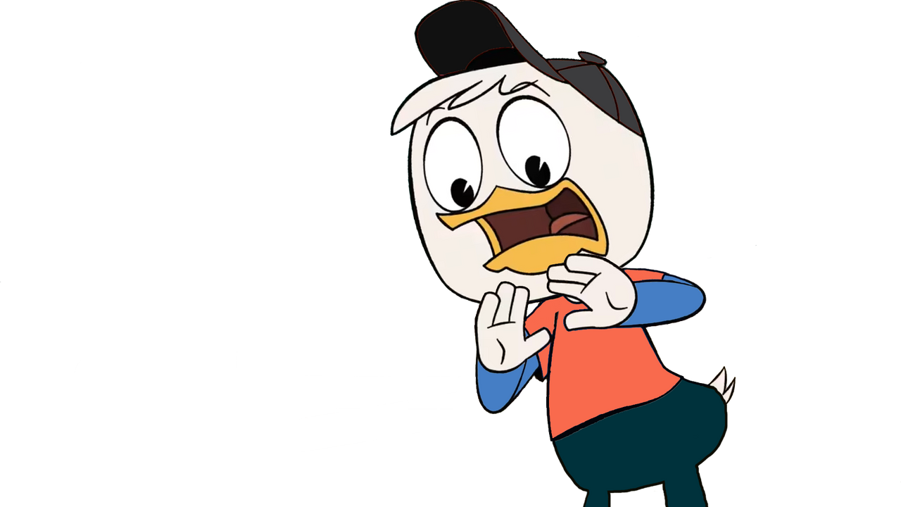 My DuckTales OC scared transparent