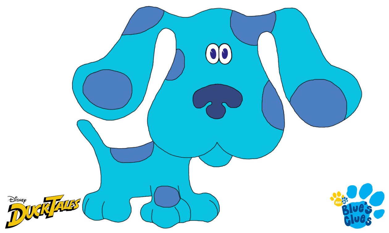 Blue in DuckTales Style