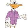 Drake Mallard without his hat and glasses