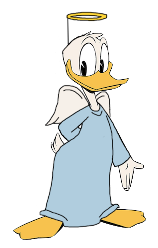 Donald Duck is ready for Halloween