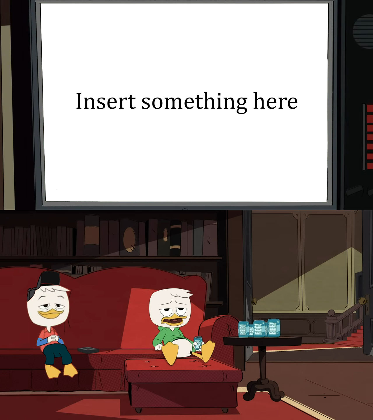 Louie and Cam watches meme templete