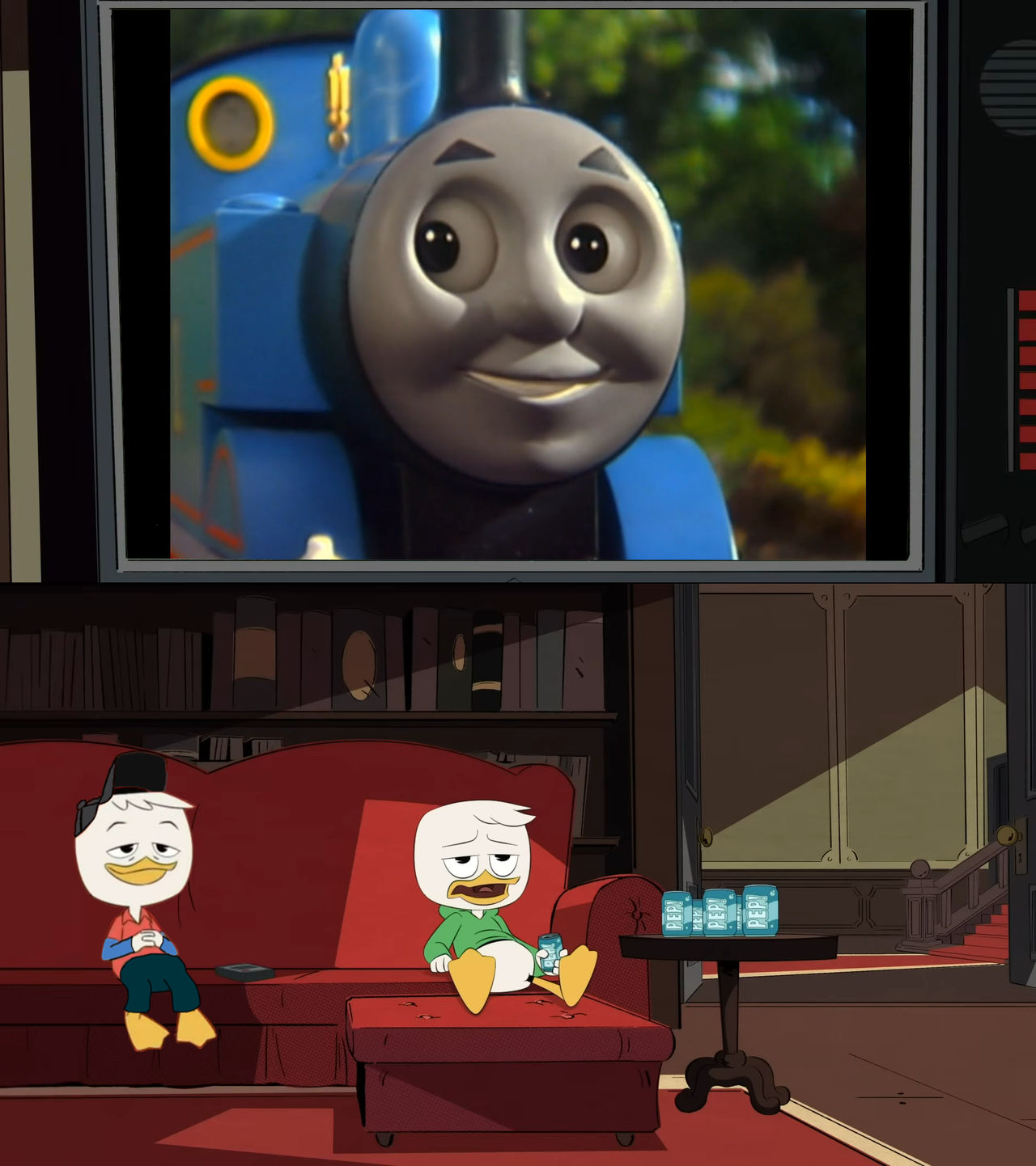 Louie and Cam watches ThomasandFriends on PBSRetro