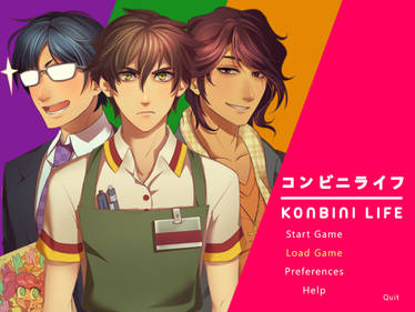 Konbini Life - Start Screen (Redesign)