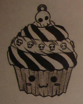 skull's cupcake