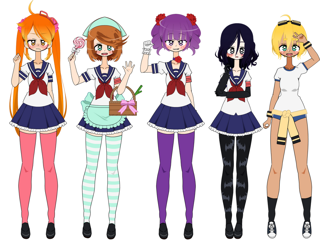 Rivals Yandere Simulator | Set 1 by UnicornSmuf1 on DeviantArt