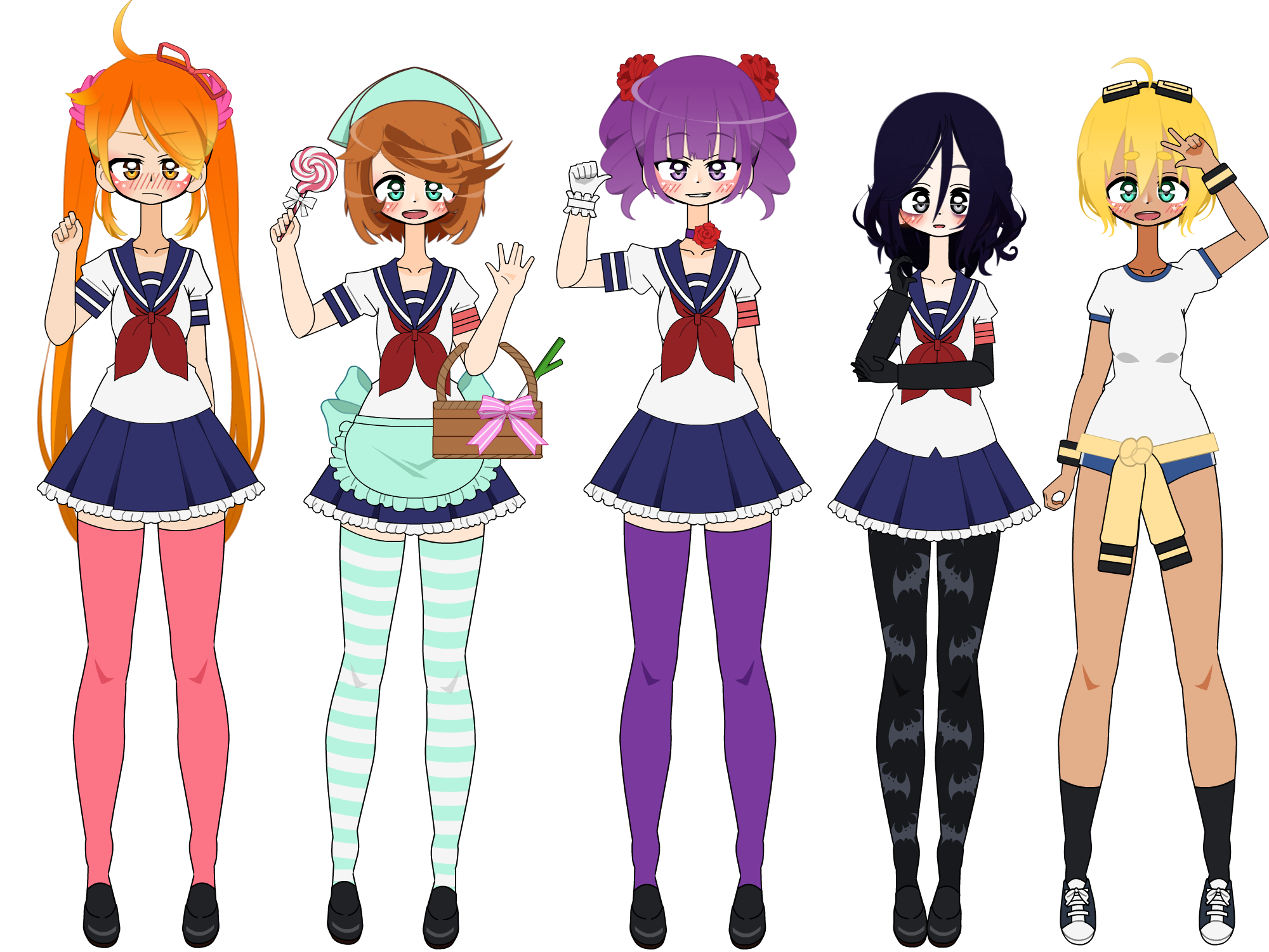 Rivals Yandere Simulator | Set 1 by UnicornSmuf1 on DeviantArt