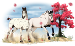 .:| Love under the little pink tree |:. Speedpaint by Pashiino