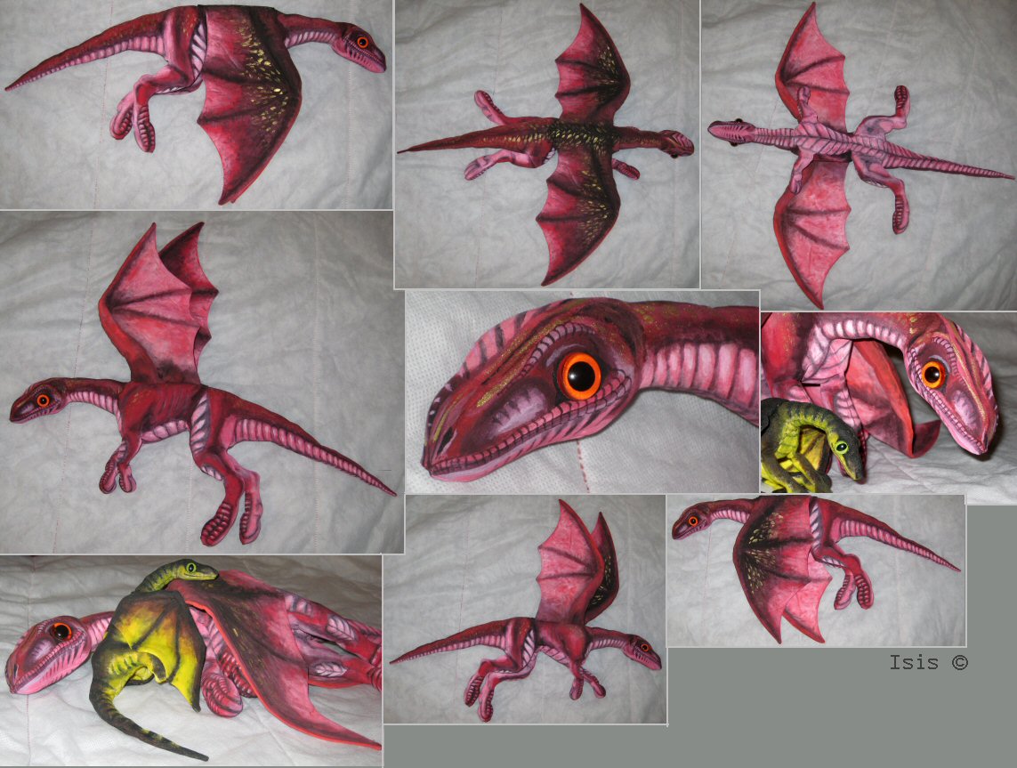 Finished plushie dragon