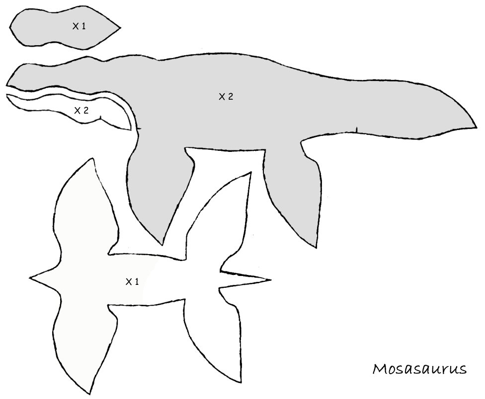 Mosasaurus-plushie patterns