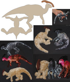 Parasaur-plushies + patterns