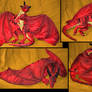 Red dragon-plushie