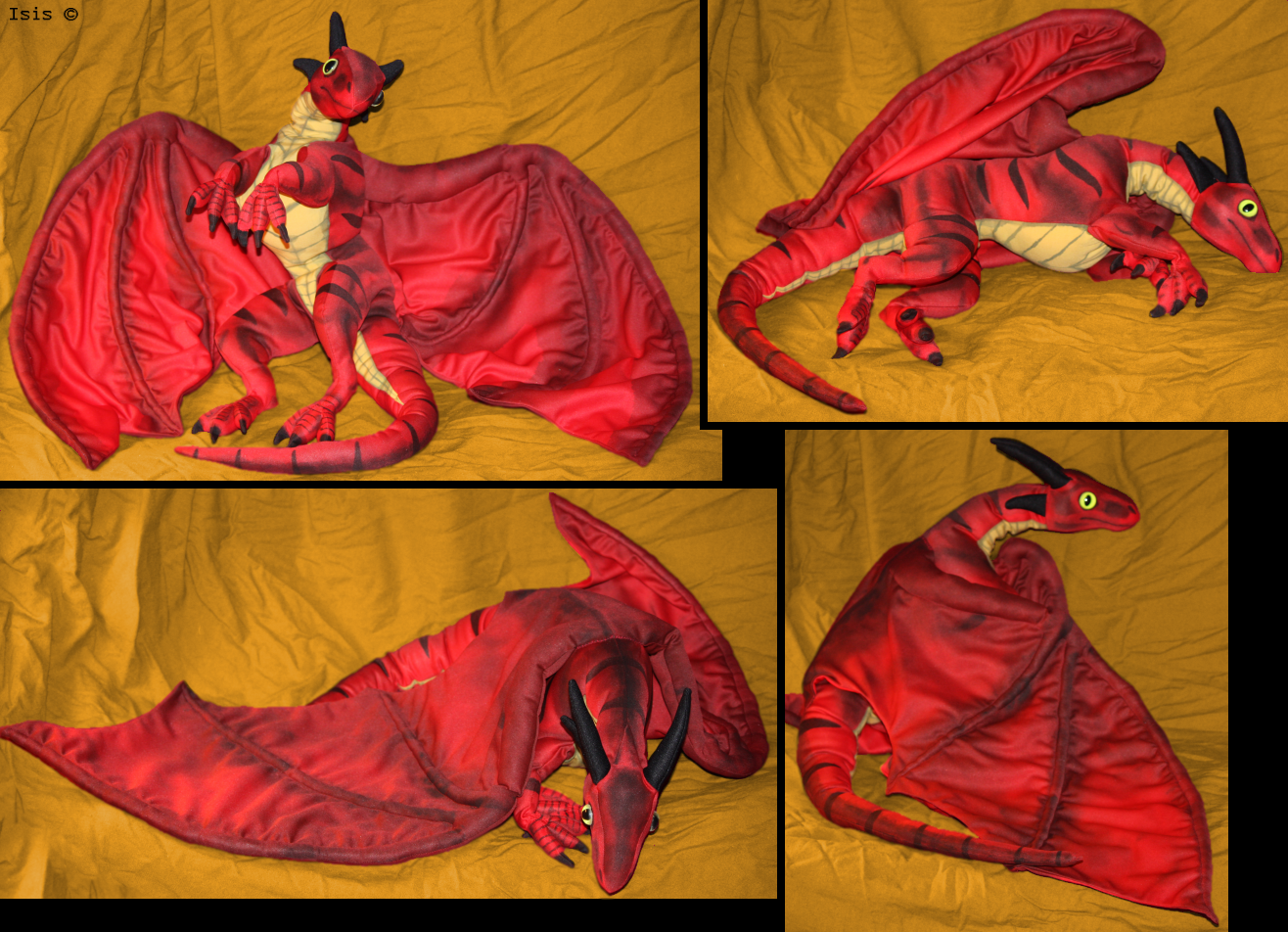 Red dragon-plushie