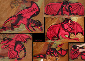 Red dragon IV - plushie