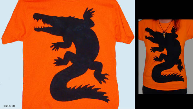 Orange Crocodile t-shirt