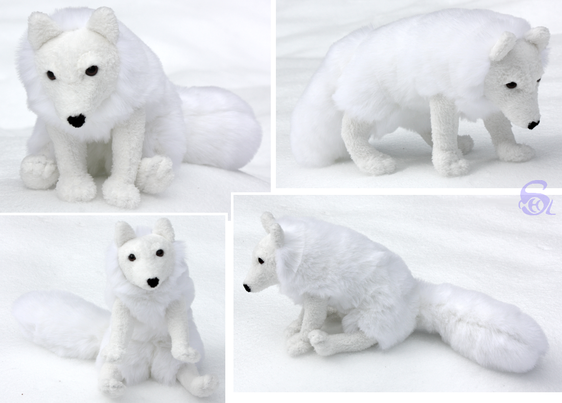 Arctic fox-plushie SOLD