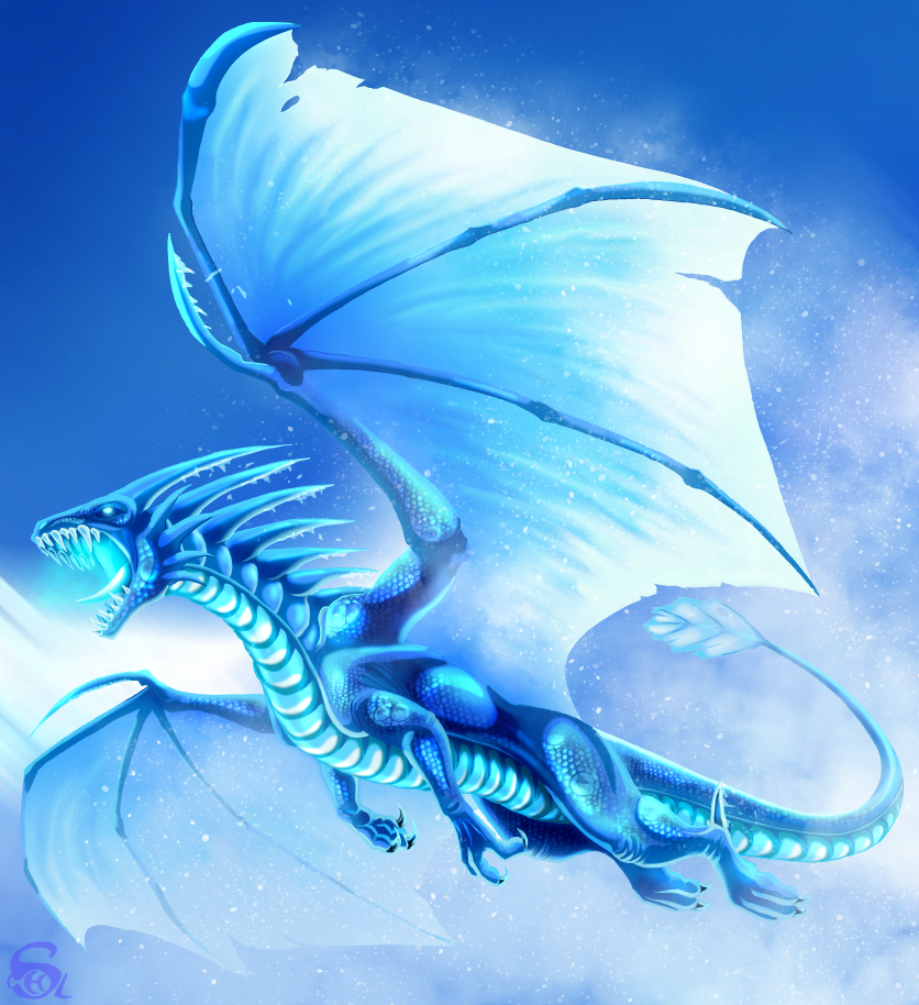 Ice dragon by IsisMasshiro on DeviantArt