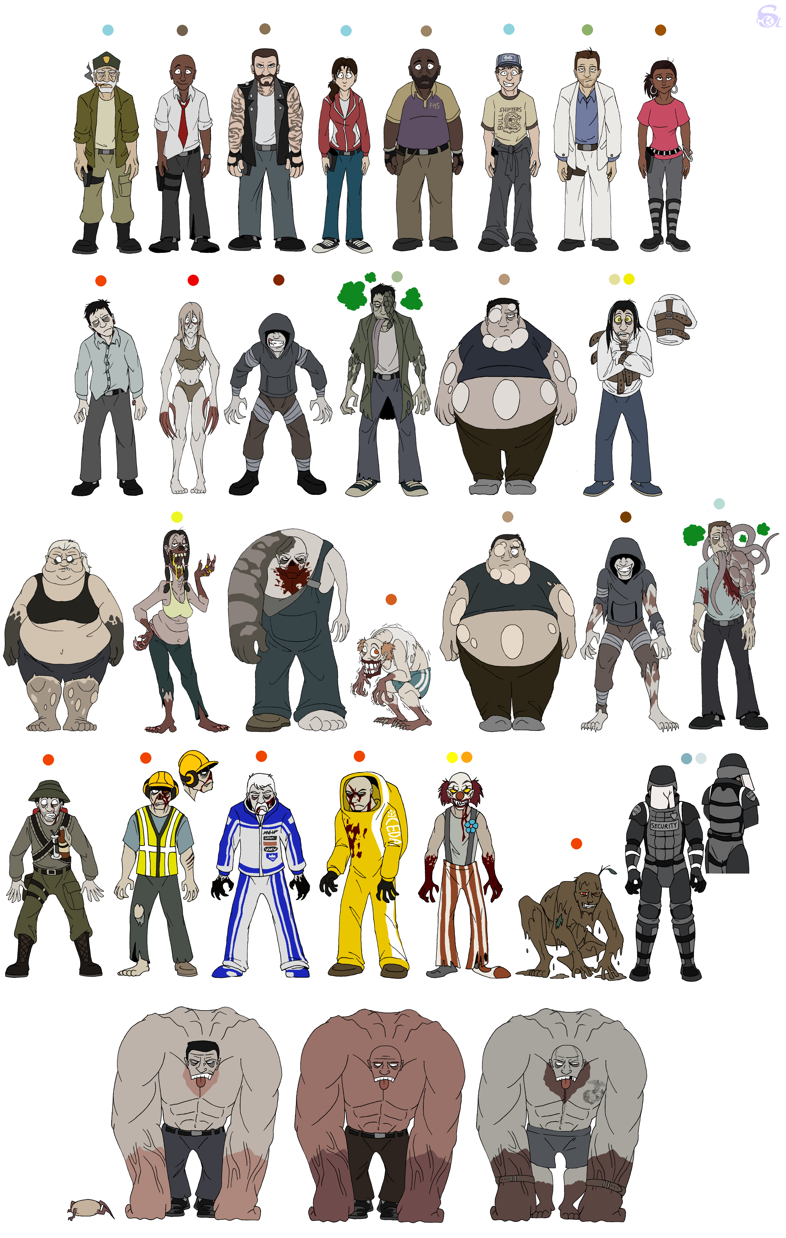 Lfd Characters L4D - Characters by IsisMasshiro on DeviantArt