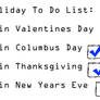 Holiday To Do List 2016