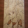 Mrs Big Head (pyrography #03)