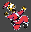 Merry Christmas! Homer Pixel Art 2013 by Sasuderuto