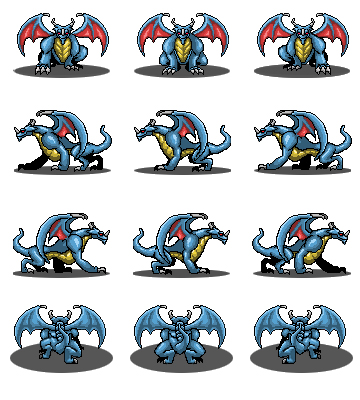 DRAGON ANIMATION SPRITESHEET