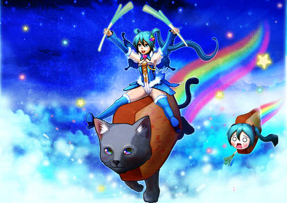 Miku Hatsune x Nyan Cat