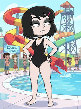 Nancy Irving swimming for park water