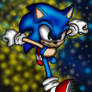 Sonic Running colored